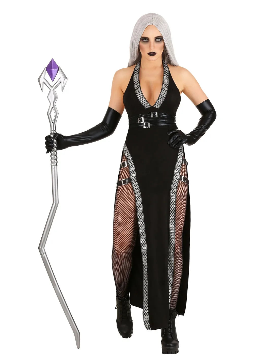 Klaudia | Gothic Witch Costume Maxi Dress