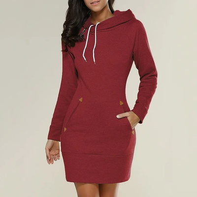 Bella | Sweater dress with hood