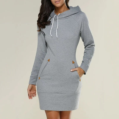 Bella | Sweater dress with hood