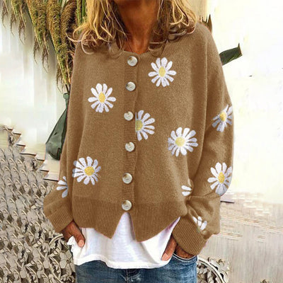 Kristin | Casual cardigan with floral print