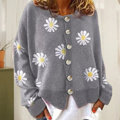 Kristin | Casual cardigan with floral print