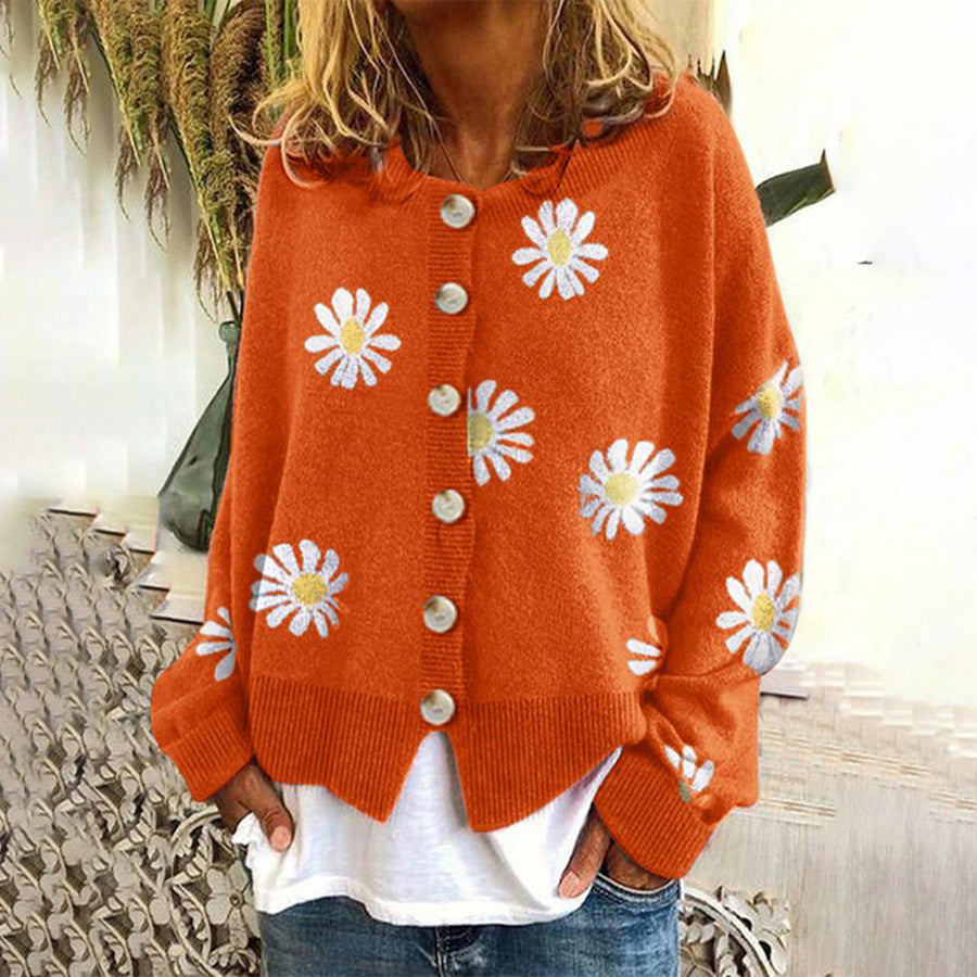 Kristin | Casual cardigan with floral print