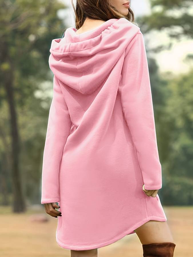 Laura | Casual long sleeves hoodie dress