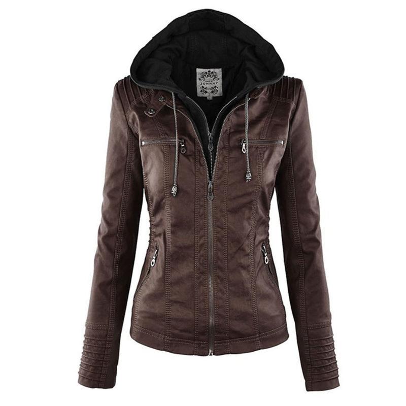 Lena | Modern jacket with hood and zipper