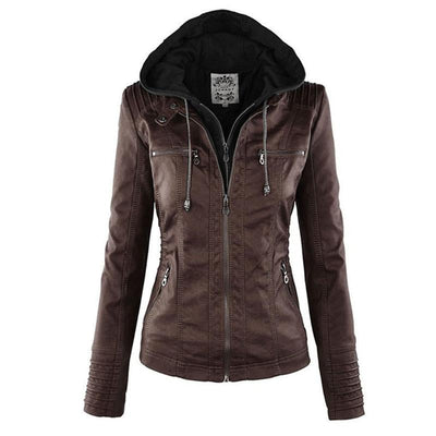 Lena | Modern jacket with hood and zipper