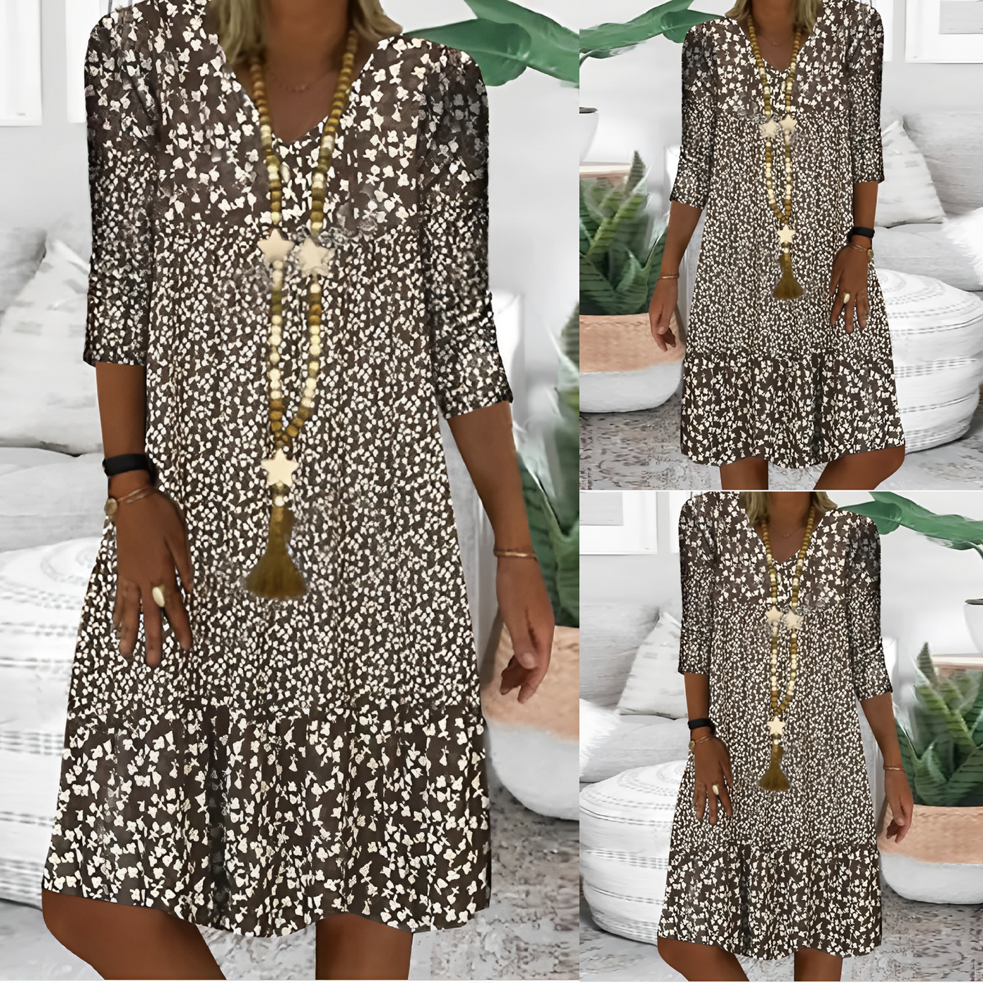 Lisa | Romantic prairie mini dress