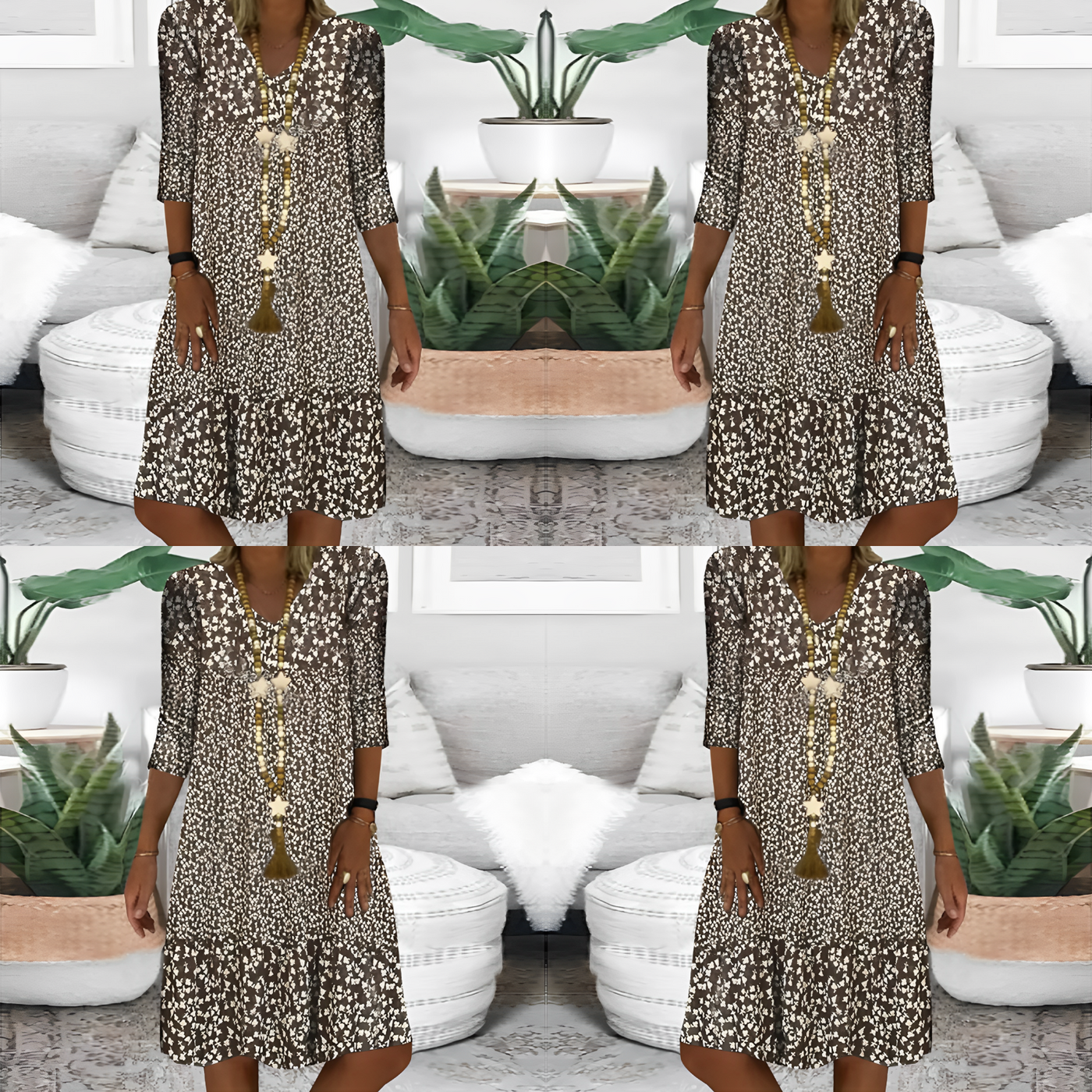 Lisa | Romantic prairie mini dress