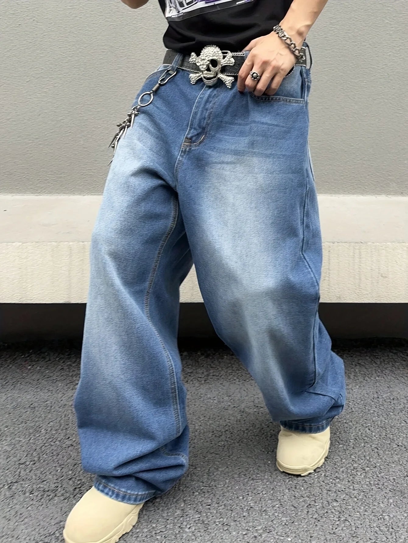 Marcel | Fashionable baggy jeans with wide legs