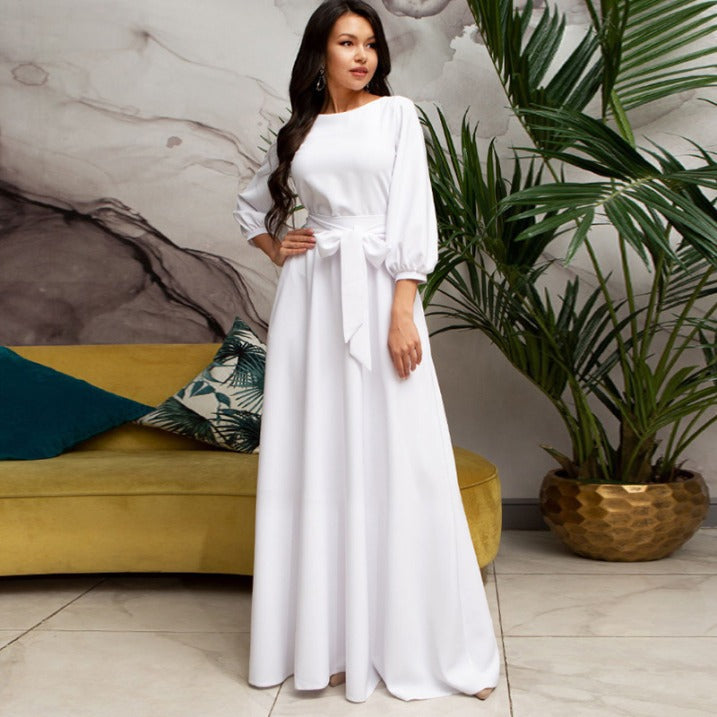 Maria | Elegant Long Sleeve Maxi Dress