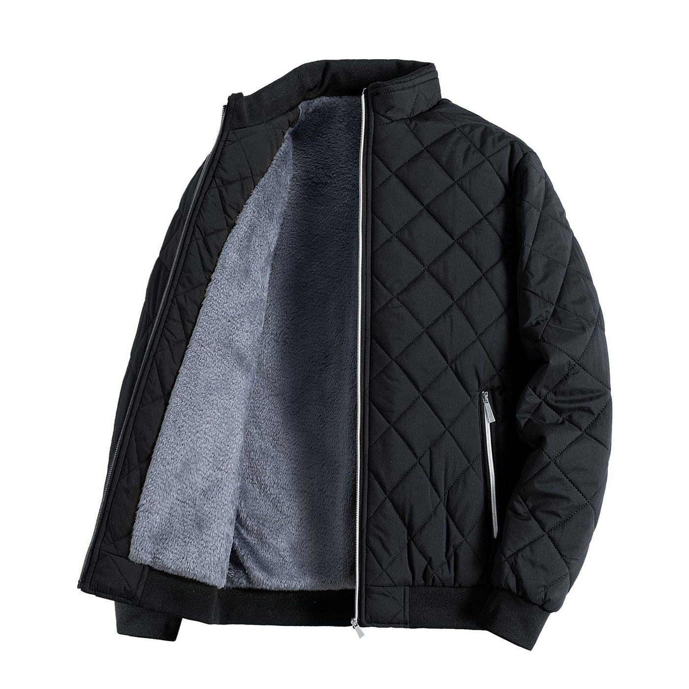 Mike | Classic fleece quilted jacket with zip