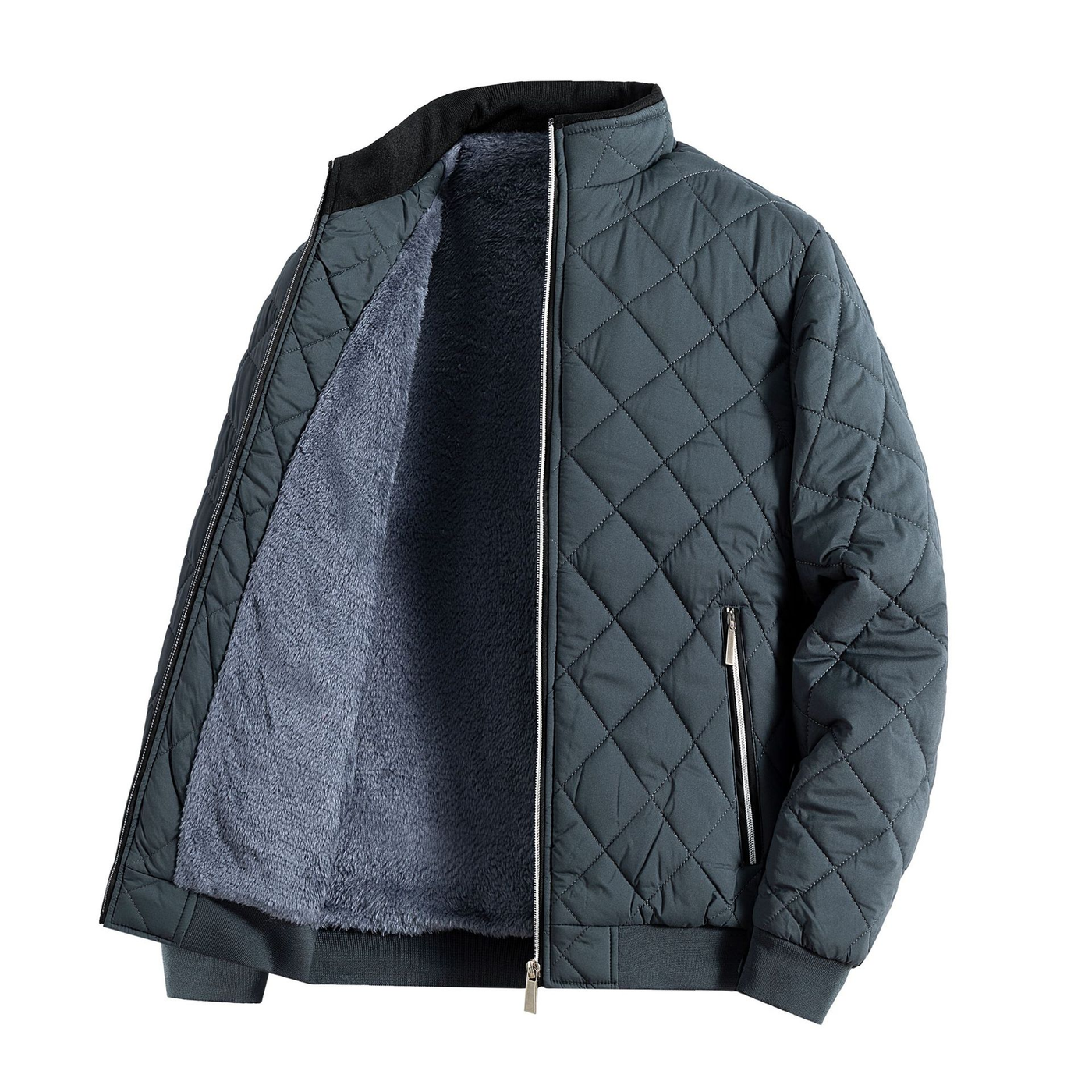 Mike | Classic fleece quilted jacket with zip
