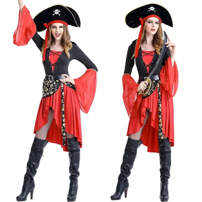 Monika | Pirate costume Midi dress
