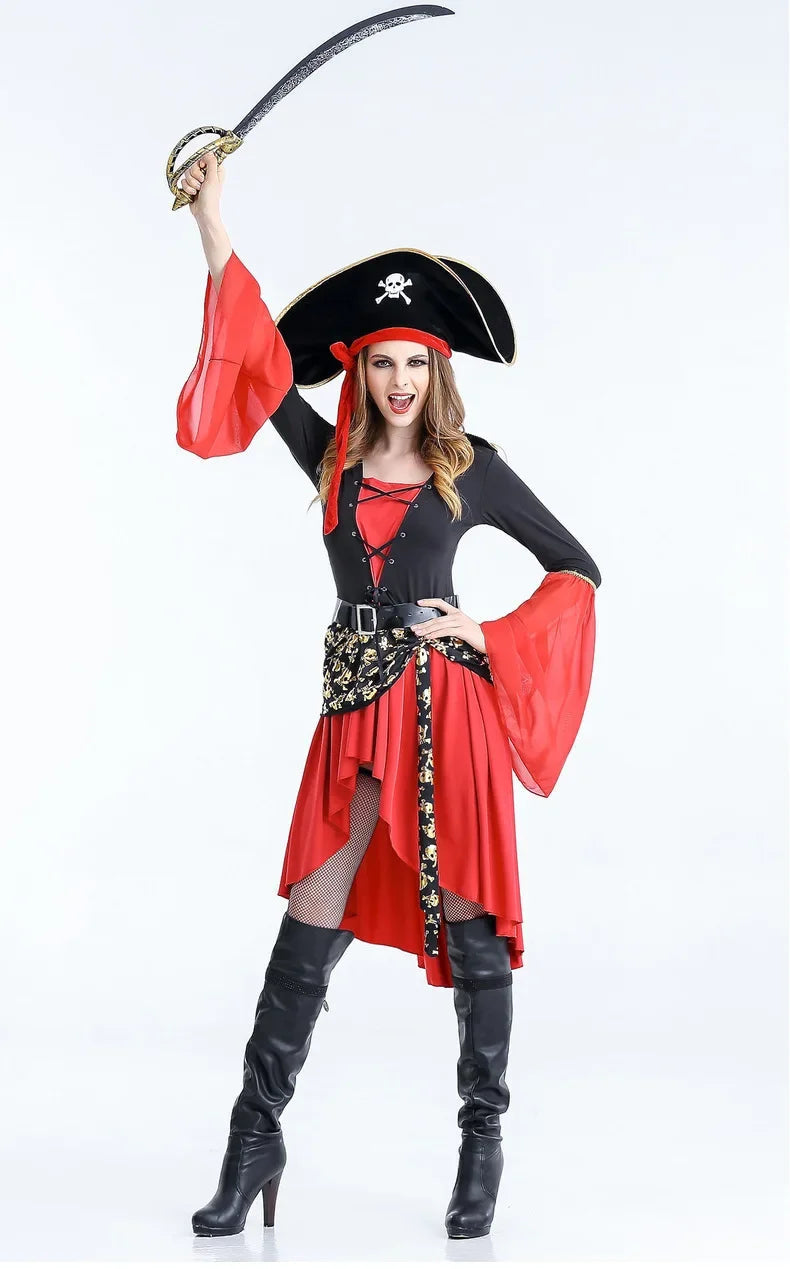 Monika | Pirate costume Midi dress