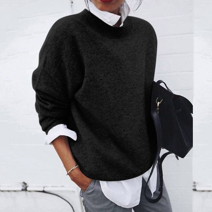 Nadia | Classic crew neck knitted sweater