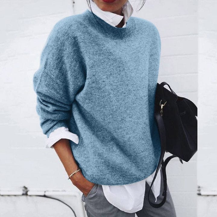 Nadia | Classic crew neck knitted sweater