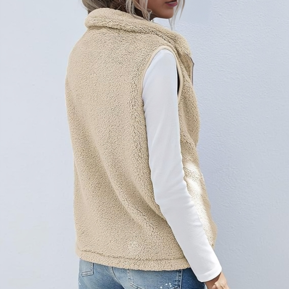 Nadine | Cozy vest with zipper