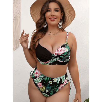 Floral Oversized Bikini Set | Plus Size Swimwear for Women 4