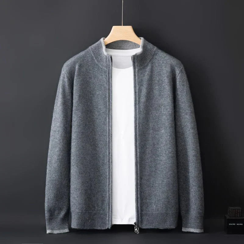 Ashton | Cashmere jacket with zipper