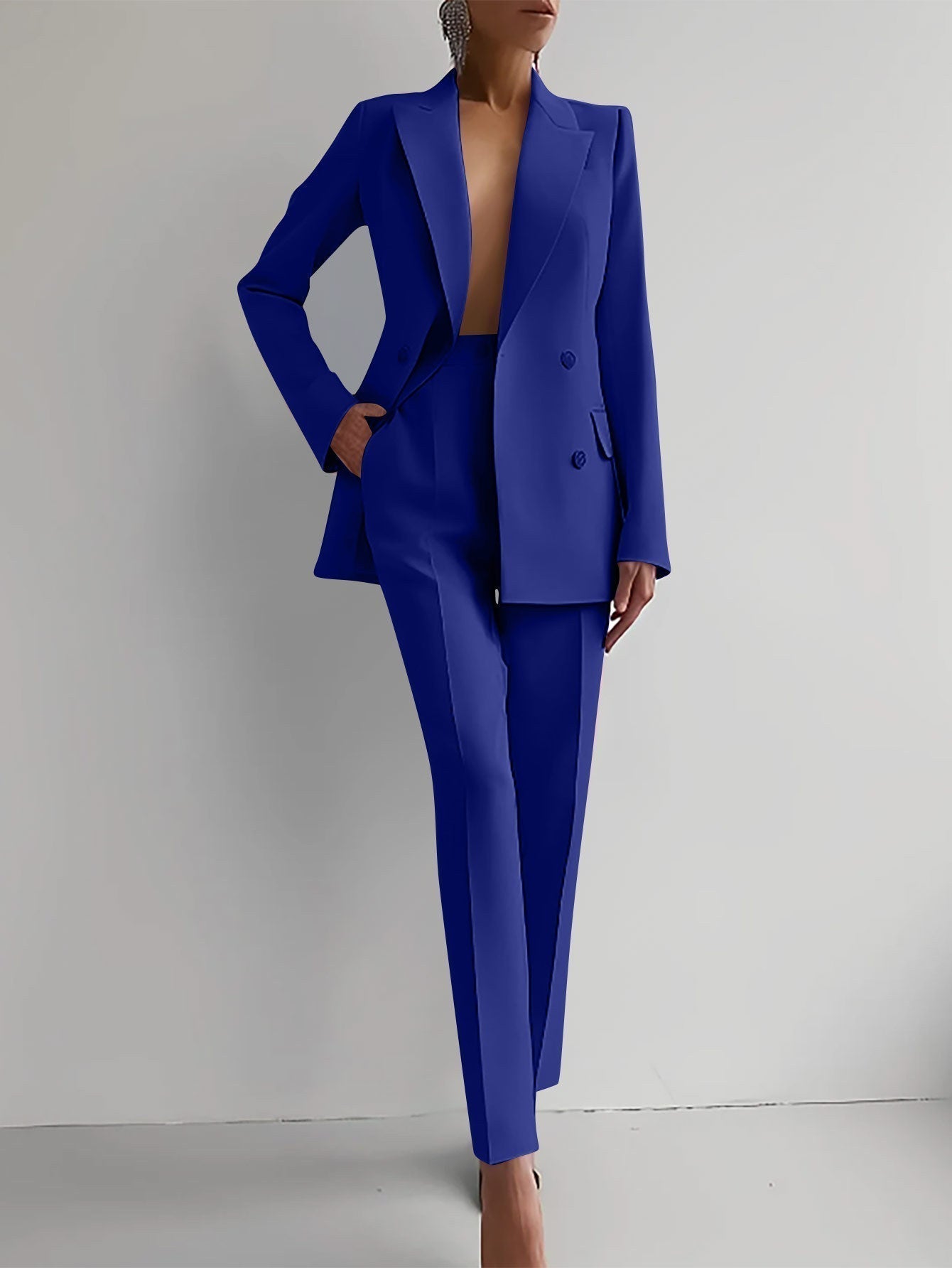 Variant image for Liza | Women Suit Set – Double-Breasted Blazer and Tapered Pants-21