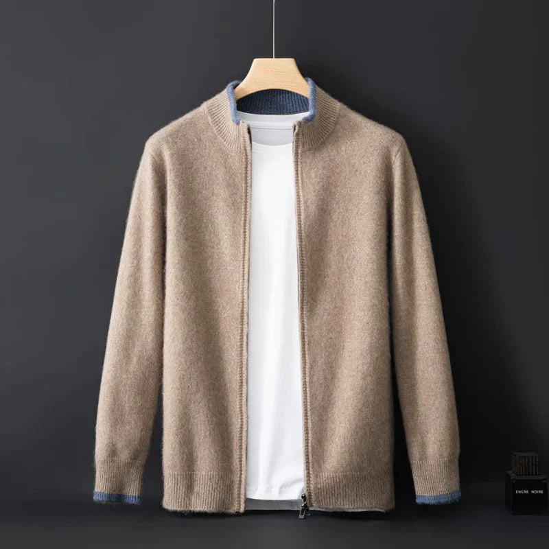 Ashton | Cashmere jacket with zipper