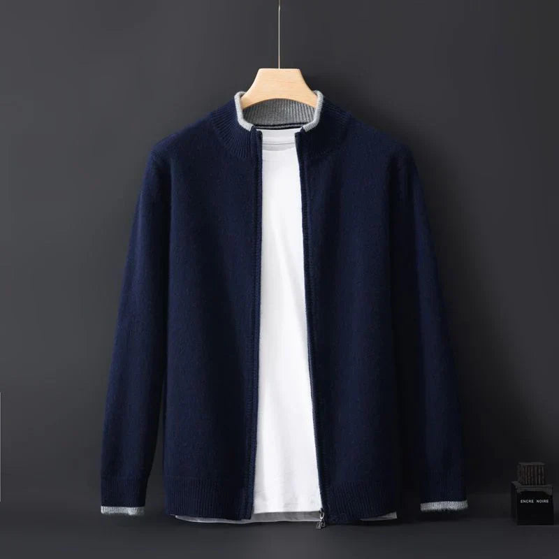 Ashton | Cashmere jacket with zipper