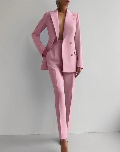 Variant image for Liza | Women Suit Set – Double-Breasted Blazer and Tapered Pants-26