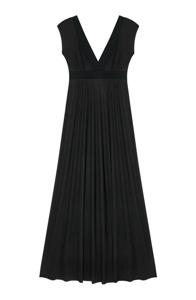 Paula | Elegant  Long flowing V-neckline dress
