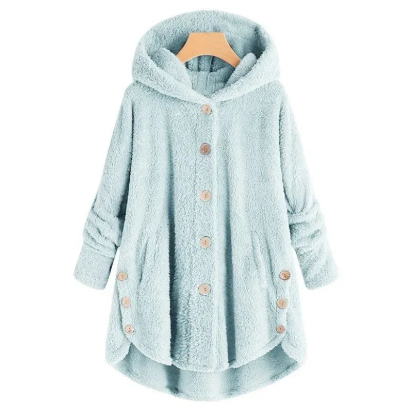 Petra | Fashionable fleece jacket with hood