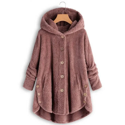 Petra | Fashionable fleece jacket with hood