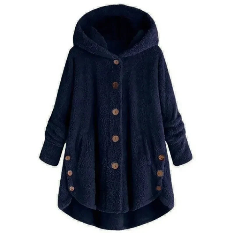 Petra | Fashionable fleece jacket with hood