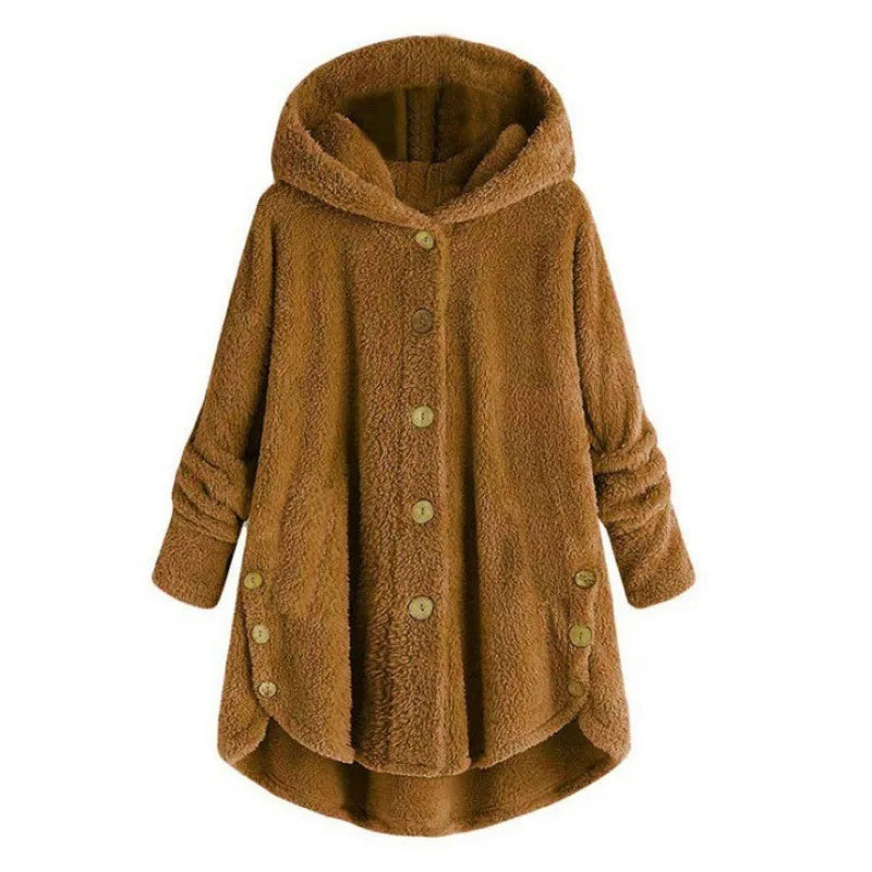 Petra | Fashionable fleece jacket with hood