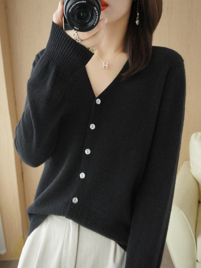Rebecca | Elegant and Comfortable V Neck Cardigan