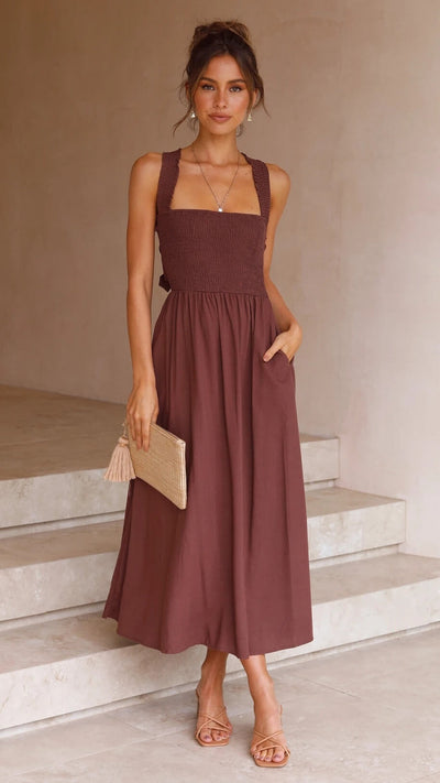 Stephanie | Classic Mid-Length Dress