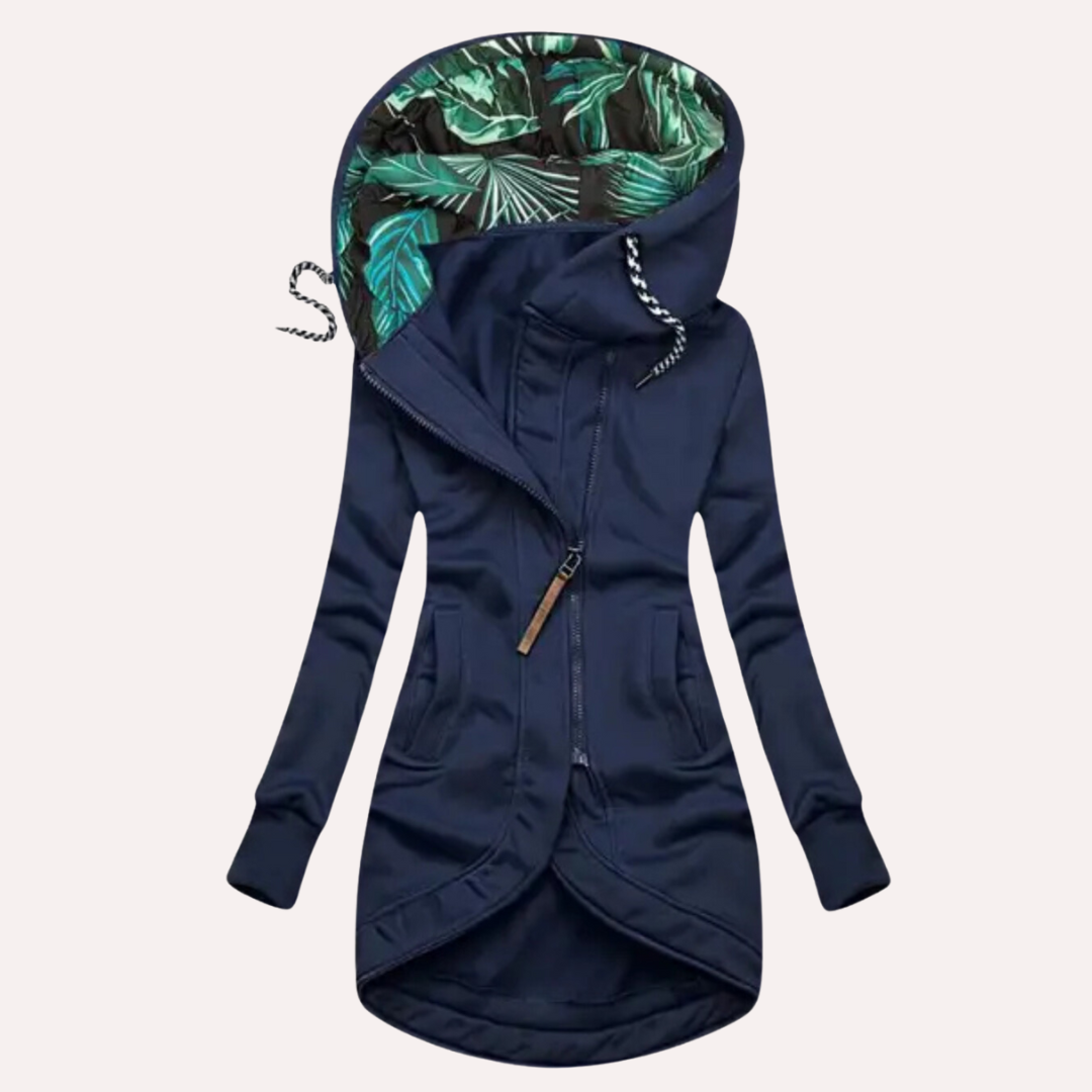 Roberta | Elegant fleece jacket with hood