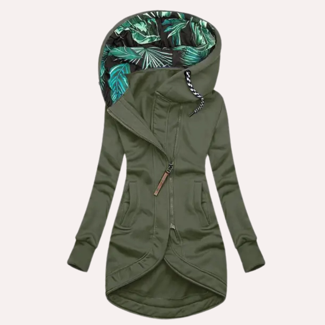 Roberta | Elegant fleece jacket with hood