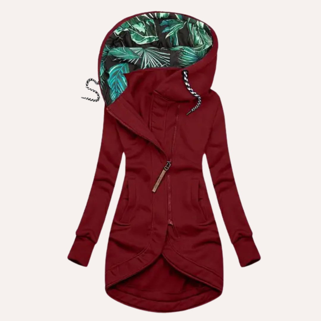 Roberta | Elegant fleece jacket with hood