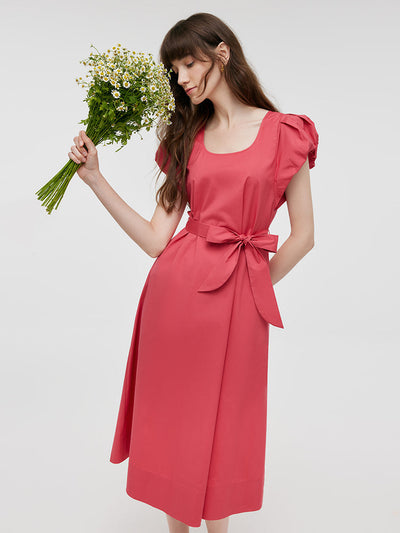 Zara | Round Neck Midi Dress