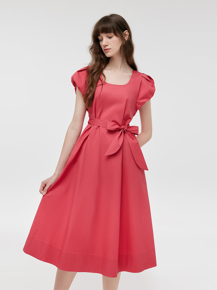 Zara | Round Neck Midi Dress