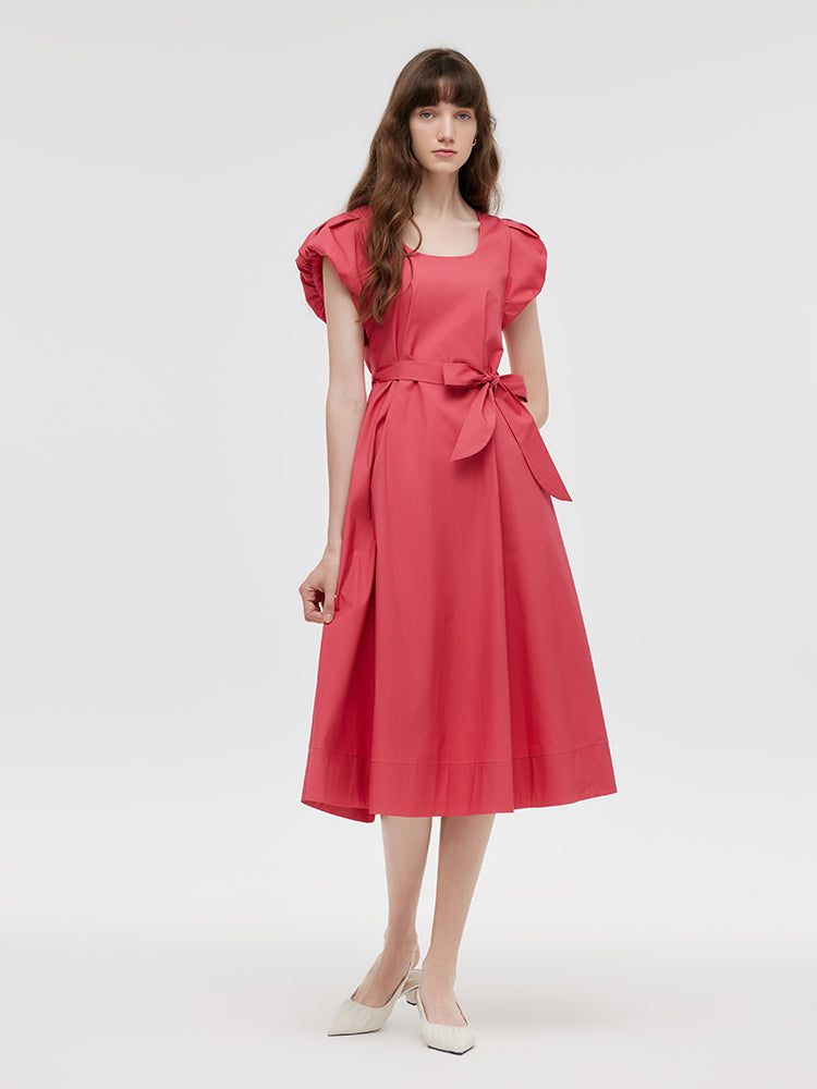 Zara | Round Neck Midi Dress