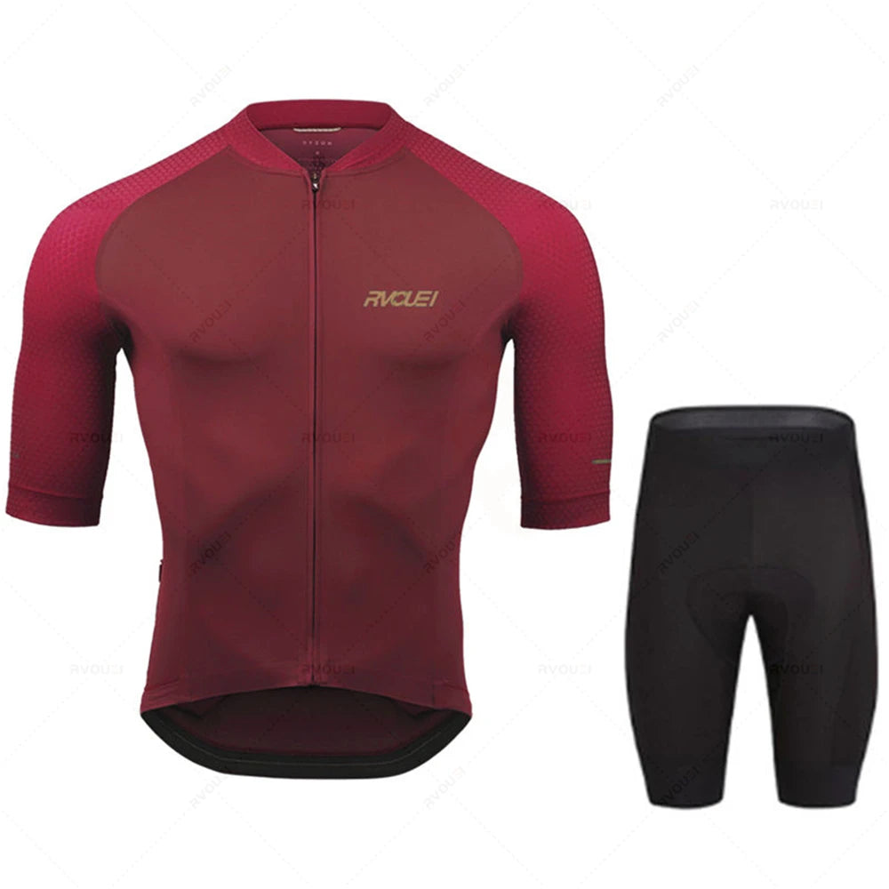 Rvouei | Long Sleeve Cycling Jersey Set