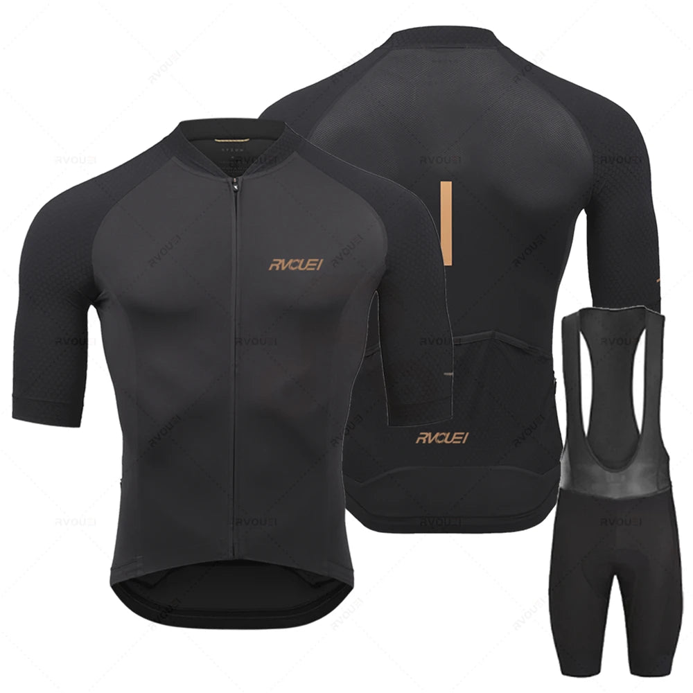 Rvouei | Long Sleeve Cycling Jersey Set