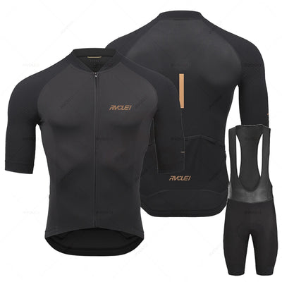 Rvouei | Long Sleeve Cycling Jersey Set