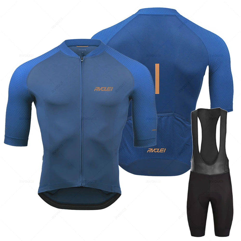 Rvouei | Long Sleeve Cycling Jersey Set