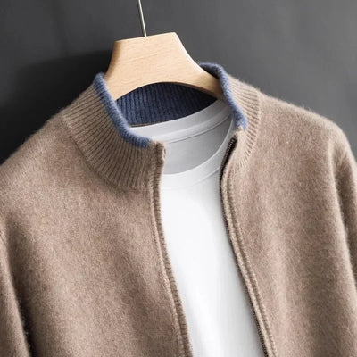 Ashton | Cashmere jacket with zipper