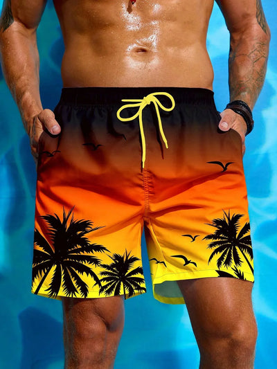Palm Paradise | Men's Swim Shorts with Tropical Print 3