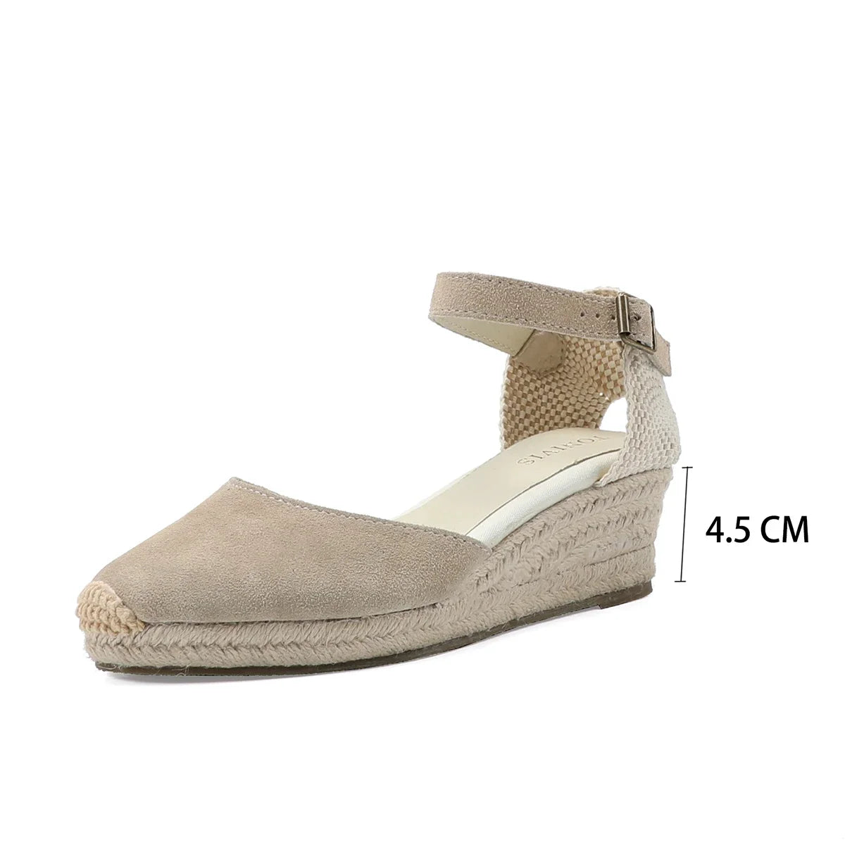 Variant image for Evelyn | Wedge Sandals for Women - Genuine Cow Suede Flatform Wedges-5