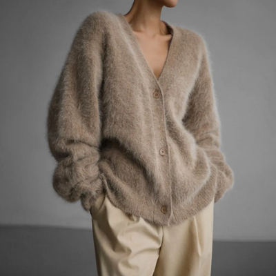 Olivia | Cashmere and Nylon Loose Cardigan