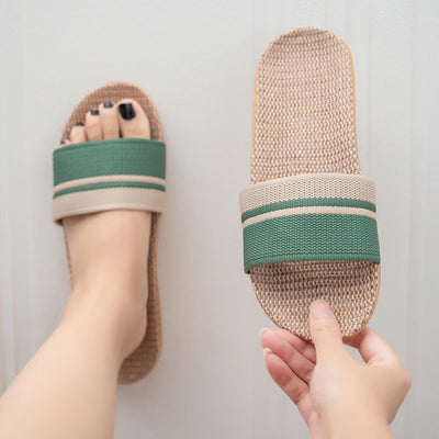 Summer Breeze | Indoor Slippers for Women - Lightweight Linen with Anti-Slip Sole-2