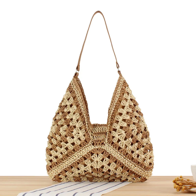 Straw Elegance | Shoulder Bags for Women-2