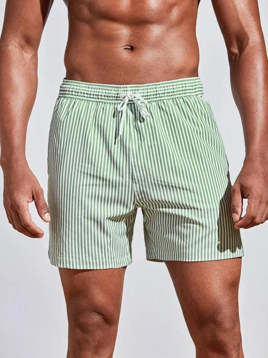 Striped Wave | Men's Swim Trunks 3
